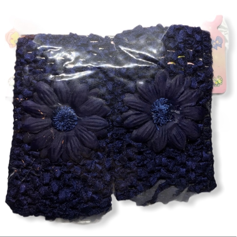 Vintage Dark Blue Navy Blue Hair Accessory 2 pack NWT